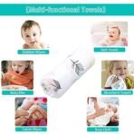 MOM CARE Muslin Swaddle Wrap for Newborn Baby Extra Soft Wash Cloth Stroller Cover Nursing Cover Burping Cloth for Infants Pure Cotton (White)(Pack of 1) 105 cm x 105 cm - Fast Shipping to USA & Canada - Image 4