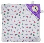 First Kick Velvet Baby Blankets New Born Combo Pack of Super Soft Baby Wrapper Durable Sleeping Bag Cum Baby Blanket for Baby Boys, Baby Girls, Babies (66cm x 66cm, 0-6 Months), Pack of 2 Blue, Purple - Fast Shipping to USA & Canada - Image 6