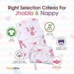 MOM'S HOME Baby Unisex Organic Cotton Muslin Jhabla - Giraffe, Lion, Whale | Pack of 3 - Fast Shipping to USA & Canada - Image 6