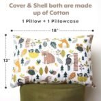 a baby cherry ? 12x18? Kids Pillow with 1 Pillow case, Soft Pillows for Kids, Perfect for Sleeping (2Yr to 6 Yr) Pillow for Boys & Girls (Animal) - Fast Shipping to USA & Canada - Image 3