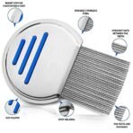Focallure Stainless Steel Professional Lice Combs and Head Lice Treatment to Effectively Get Rid of Hair Lice and Nits, Best Results for Infection and Re-infection in Kids & Adults - Fast Shipping to USA & Canada - Image 6