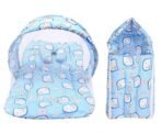 Infantbond Born Baby Mattress with Net & Sleeping Bag (Blue) ? Fast Shipping to USA & Canada - Image 2