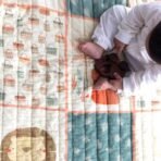 TIDY SLEEP Mulmul Cotton Baby Blanket - Super Soft & Lightweight Comforter for Newborns & Toddlers (0-2 Years) - Jaipuri Razai, All-Season Use, 110x90 cm - Shanghai Street Print - Fast Shipping to USA & Canada - Image 3