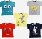 Infantbond Regular Fit T-Shirt Set (Pack of 5, 18-24M) ? Fast Shipping to USA & Canada - Image 2