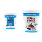 MYFITNESS High Protein Dark Chocolate Peanut Butter 510g & Chocolate Peanut Butter Smooth 510g | Protein - Fast Shipping to USA & Canada