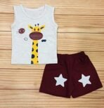 Infantbond Sleeveless Cotton Set (9-12M, Giraffe) ? Fast Shipping to USA & Canada - Image 7
