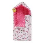 Infantbond Cotton 3-in-1 Carry Bag, Sleeping Bag & Mattress (Pink Moon & Star) ? Fast Shipping to USA & Canada - Image 3