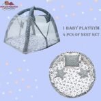 Infantbond Play Gym Mattress with Net (Pack of 5, Grey Moon) ? Fast Shipping to USA & Canada - Image 4