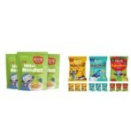Slurrp Farm No Maida Millet Noodles Pack of 3x192g & Slurrp Farm Healthy Snacks for Kids 12x20g packs - Fast Shipping to USA & Canada