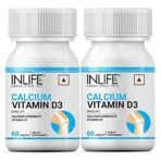 INLIFE Calcium & Vitamin D3 Tablets - 60 Tablets - Fast Shipping to USA & Canada - Image 2