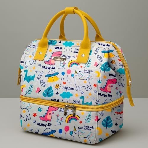 51f5n9E7tdL-1.jpg StarAndDaisy Baby Bag for Mothers Travel/Diaper Bags for Mom with Insulated Compartment/Diaper Bag for Mothers for Travel & Multiple Pockets, 12L Capacity- Unicorn Print - Fast Shipping to USA & Canada - Image 1