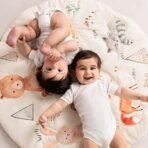 haus & kinder Baby Playgym For Babies | Activity Play Gym Mat With 2 Toys | Foldable&Durable Cotton Play Mat | Baby Crawling Mats For Floor For 0 To 24 Months (Woodland Animals), 1 Count, Multicolor - Fast Shipping to USA & Canada - Image 3