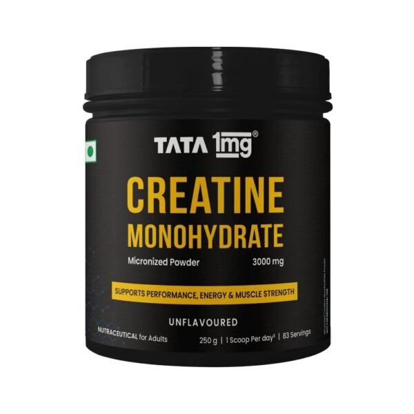 TATA 1mg Creatine Monohydrate - 250g - Fast Shipping to USA & Canada