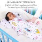 a baby cherry Baby Pillow - Organic Cotton Head Support Baby Pillows for New Born Baby (0M to 3 Yr) - Unisex | Washable | Pillow Cover Included - Fast Shipping to USA & Canada - Image 7