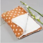 First Kick Baby Blanket New Born Pack of Fur Wrapper Durable Cum Baby Crib Sheet for Baby Boys and Baby Girls, 107 cm X 85 cm, 0-12 Months Beige - Fast Shipping to USA & Canada