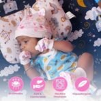 a baby cherry 100% Organic Cotton Baby Caps for Born 0-3 Months | Cap Mittens and Booties Set for New Born Baby | Soft & Comfortable Unisex Baby Accessories for Boys & Girls - Fast Shipping to USA & Canada - Image 5