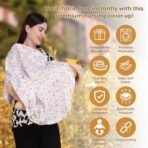 A Baby Cherry - Nursing Cover, Nursing Covers for Feeding Mom, Feeding Cover Breastfeeding Mother, Feeding Cover for mom, Multi-Use, Breathable, 360 Full Privacy (Yellow) - Fast Shipping to USA & Canada - Image 3