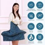 a baby cherry-Nursing Cover, Nursing Covers for Feeding Mom, Feeding Cover Breastfeeding Mother, Feeding Cover for Mom, Multi-Use, Breathable, 360 Full Privacy (Blue),1 Count - Fast Shipping to USA & Canada - Image 3