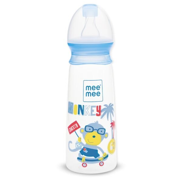 Mee Mee Eazy Flo Premium Baby Feeding Bottle (250 ml, Blue) - Fast Shipping to USA & Canada