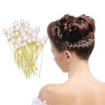 TEMPERIA (36pcs) Pearl Hair Accessories for Women & Girls - Stylish Decoration Pearls Hair Clip U Pins for Bride Hairstyle - For Wedding/Parties - Fast Shipping to USA & Canada - Image 2