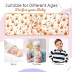 Mee Mee Supremely Absorbent 100% Cotton 2 Layer Premium Soft Baby Towel for New Born | 2 Layers of Muslin & Terry | Washcloth for Kids/Toddlers/Infants/Babies | Pack of 1- Bunny Rabbit Print 75X100 CM - Fast Shipping to USA & Canada - Image 7