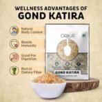 Orika Gond Katira (Tragacanth Gum) ? 80g | Natural Cooling Agent | For Sharbat, Desserts & Ayurvedic Use (1) - Fast Shipping to USA & Canada - Image 7