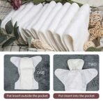 Mom cares inserts for cloth nappies,reusable diapers,cotton langot.Nappy liners are wetfree,reusable,washable.Ideal for newborn,baby,infant, toddlers (0-24 months).(pack of 4) - Fast Shipping to USA & Canada - Image 3