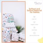MOM'S HOME Organic Cotton Baby Muslin AC Quilt/Blanket | 100x120 cm | 0-3 Year | Dinopark - Fast Shipping to USA & Canada - Image 6