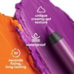 Lamel- 405 Oh My Color Gel Eyeliner - Violet, Creamy Texture, Hypoallergenic & Super Long Lasting Eyeliner, Glides Effortlessly, Vibrant Shades, Cruelty-Free Eyeliner Waterproof Pencil - 1.4gm - Fast Shipping to USA & Canada - Image 3