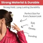 TEMPERIA (5 pcs) Pearl Hair Clips for Women & Girls - Clutcher Clutches Claw Clip Accessories - Stylish, Fashionable (DN01) - Fast Shipping to USA & Canada - Image 4