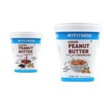 MYFITNESS Chocolate Peanut Butter Crunchy 510g & Original Peanut Butter Crunchy 510g | Protein - Fast Shipping to USA & Canada