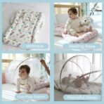 TIDY SLEEP Mosquito Net for Baby, Baby Mosquito Protection, Size: 90cm x 65cm x 10cm Blue Space - Fast Shipping to USA & Canada - Image 3