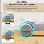 StarAndDaisy Elegant Baby Walker 6 to 18 Months/Walker for Kids Girl Boy with Anti Fall Brake Pads, 3 Speed Height Adjustment, Multi-Level Seat Adjustment, Recreational Music Toy Bar (Grey & Yellow) - Fast Shipping to USA & Canada - Image 6