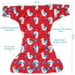 1st Step Bamboo Charcoal Reusable, Adjustable Diaper With Bamboo Charcoal Liner (Red) - Fast Shipping to USA & Canada - Image 3