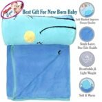 MOM CARE Fleece Winter Blanket for Newborn Baby Super Soft Warm Fluffy Infant Blanket Cozy Single Layered Pack of 1 Blue - Fast Shipping to USA & Canada - Image 6