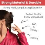 TEMPERIA (6 pcs) Hair Clips for Women & Girls - Clutcher Clutches Claw Clip Accessories - Stylish, Fashional (Black) (DN05) - Fast Shipping to USA & Canada - Image 4