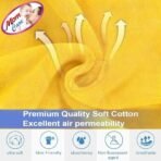 MOM CARE Baby Face Towels, Extra Soft Reusable Napkins for Newborn, Infants,Toddlers & Adults in Pack of 3 Yellow - Fast Shipping to USA & Canada - Image 5