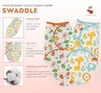 a baby cherry - Baby Swaddle Wrap for New Born || Adjustable Swaddle for New Born Baby || 100% Cotton Soft Baby Blanket for 0-6 Months - Pack of 2 (Multi-Color, 200 GSM) - Fast Shipping to USA & Canada - Image 3