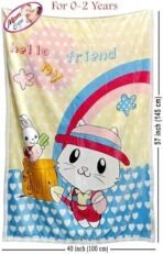 MOM CARE Fleece Winter Blanket for Newborn Baby Soft Warm Fluffy Cozy Double Layered Pack of 1 Creame for 0-2 Years - Fast Shipping to USA & Canada - Image 4