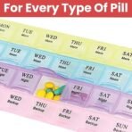 TEMPERIA Medicine Organizer Box for 4 Weeks & 4 Times a Day - Pill & Tablet Storage Box for Home - Travel-Friendly Small Container - Moisture Proof Pillbox for Daily & Weekly Use (MN01) - Fast Shipping to USA & Canada - Image 6