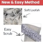 TEMPERIA (1 Pcs) Back Scrubber for Bathing - Dry Brush for Body Cleaning, Bathing & Shower for Women & Men - Long Loofah - Lengthy, Premium and Ergonomic Design (Random Colors) (MN02) - Fast Shipping to USA & Canada - Image 5