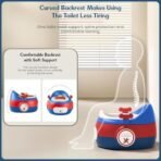 StarAndDaisy Plastic Potty Seat For Kids 1-5 Years / 3-In-1 Baby Toilet Training Seat With Anti-Skip Pads, Removable Potty Pot, Potty Training Seat For Baby & Kids. (Blue-Red) - Fast Shipping to USA & Canada - Image 5
