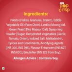 UNIBIC Pop Crisp I Lentil and Pea I Popped Chips I Masala Twist I | Not Baked Not Fried |90% Fat Free | Low Calorie | Healthy Snacks | 40 Grams - Fast Shipping to USA & Canada - Image 4