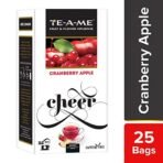 TE-A-ME Cranberry Apple Infusion Tea, 25 Tea Bags & TE-A-ME Honey Lemon Green Tea, 100 Tea Bags - Fast Shipping to USA & Canada - Image 3