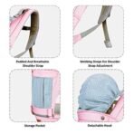 1st Step 5 in 1 Hip seat Baby Carrier (Pink) - Fast Shipping to USA & Canada - Image 6