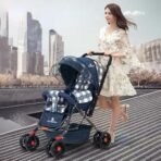 StarAndDaisy Stroller for Boy & Girl 0 to 3 Years / Baby Stroller with Lightweight / Foldable Pram for Baby with 3-Point Safety Harness, Adjustable Backrest, 360? Swivel Wheel, Reversible Handlebar, Extended Mosquito Net (Sigma) - Fast Shipping to USA & Canada - Image 3