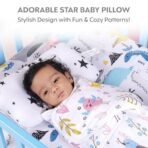 a baby cherry Baby Pillow - Organic Cotton Head Support Baby Pillows for New Born Baby (0M to 3 Yr) - Unisex | Washable | Pillow Cover Included - Fast Shipping to USA & Canada - Image 3