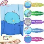 MOM CARE Fleece Winter Blanket for Newborn Baby Super Soft Warm Fluffy Infant Blanket Cozy Single Layered Pack of 1 Blue - Fast Shipping to USA & Canada - Image 5
