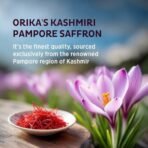 Orika Kashmiri Pampore Saffron/Kesar ? 0.5g | Authentic Flavor, Natural & Pure Saffron for Cooking, Baking, & Wellness - Fast Shipping to USA & Canada - Image 4