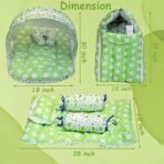 Infantbond Baby Bed Combo with Carry Bag (Sheep Green) ? Fast Shipping to USA & Canada - Image 3